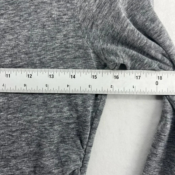 Leith Dress Womens Sz M Gray Bodycon Mini Knit Long Sleeve Round Neck Ruched - Picture 3 of 12